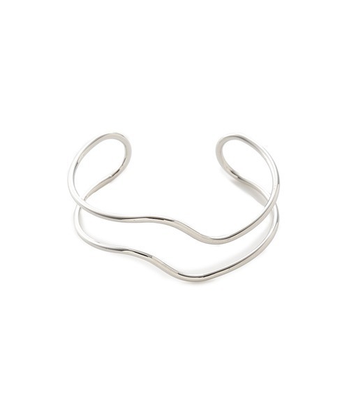 emmi(エミ)の「【emmi atelier】ウエーブバングル(バングル/リストバンド・レディース・ゴールド/シルバー・FREE)」の1枚目の写真