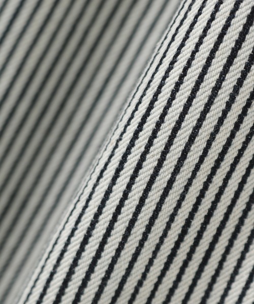 Honeys（ハニーズ）の「ヒッコリーオーバーオール（サロペット/オーバーオール・レディース・ホワイト×ネイビー/ネイビー×ホワイト・L/M/LL/SS/S）」の9枚目の写真