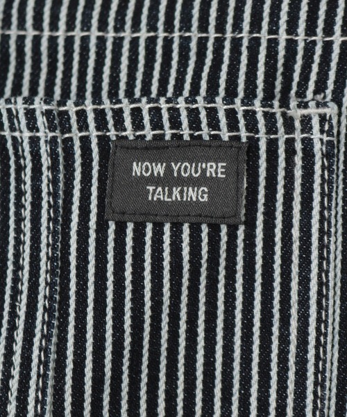 Honeys（ハニーズ）の「ヒッコリーオーバーオール（サロペット/オーバーオール・レディース・ホワイト×ネイビー/ネイビー×ホワイト・L/M/LL/SS/S）」の8枚目の写真