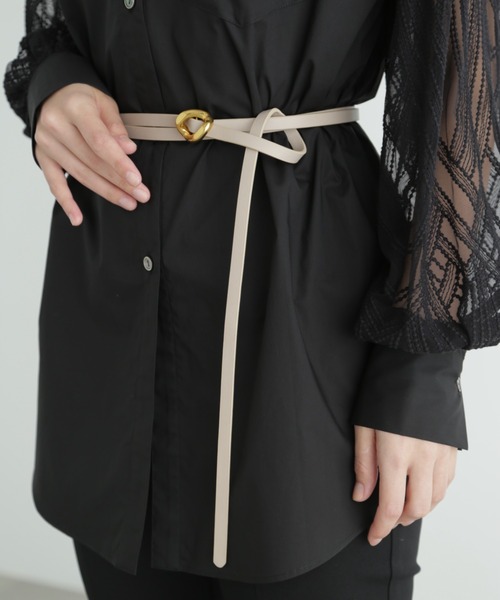 JILL STUART（ジルスチュアート）の「◆ダブルベルト（ベルト・レディース・ブラック/ベージュ・ﾌﾘ-）」の2枚目の写真
