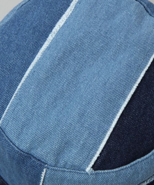 JEANASIS(ジーナシス)の「パッチワークデニムバケハ/181121(ハット・レディース・ブルー系その他・FREE)」の4枚目の写真