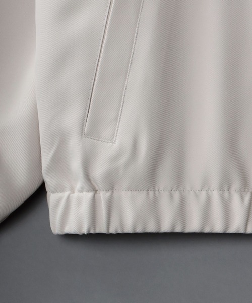 SITRY(シトリー)の「SITRY Fly front stitch blouson/別注 比翼仕立て 花刺繍 ブルゾン ジャケット(ブルゾン・メンズ・ブラック/グレイッシュベージュ/チャコール・M/L)」の6枚目の写真