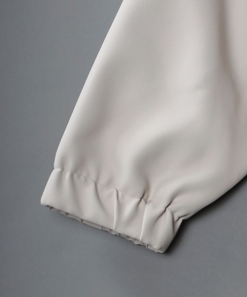 SITRY(シトリー)の「SITRY Fly front stitch blouson/別注 比翼仕立て 花刺繍 ブルゾン ジャケット(ブルゾン・メンズ・ブラック/グレイッシュベージュ/チャコール・M/L)」の7枚目の写真