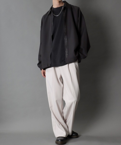 セール】SITRY Fly front stitch blouson/別注 比翼仕立て 花
