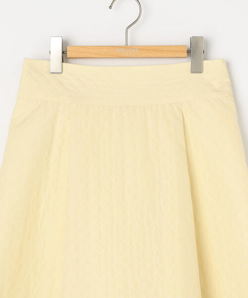 NOLLEY’S Sophi（ノーリーズソフィ）の「キルティングジャガードフレアスカート（スカート・レディース・イエロー/オフホワイト・38/36/34）」の11枚目の写真