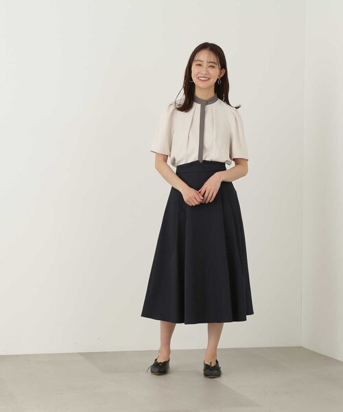 「NATURAL BEAUTY BASIC」 7分袖ブラウス MEDIUM ネイビー レディース 楽天市場】ブラウス 七分袖（ブランドナチュラルビューティー