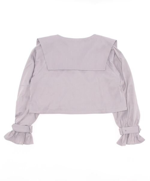 ANDGEEBEE（アンジービー）の「ショートトレンチコート（トレンチコート・レディース・グレー/アイボリー・MEDIUM）」の20枚目の写真