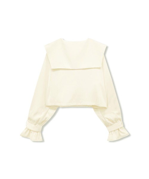 ANDGEEBEE（アンジービー）の「ショートトレンチコート（トレンチコート・レディース・グレー/アイボリー・MEDIUM）」の7枚目の写真