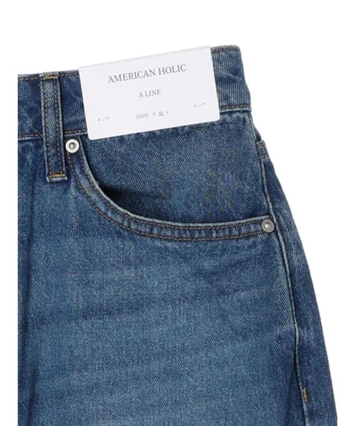 【レア】美品　D&G ロングスカートM デニム　インディゴブルー　ハートポケット スリットバイカラーデニムロングスカート | ファッション通販