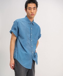 【DENIM DELIGHT DAYS】ヴィンテージシャンブレーレギュラーカラーショートスリーブシャツ