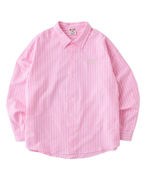 WHO'S WHO gallery（フーズフーギャラリー）の「COOPER FACTドミノストライプビッグシャツ（シャツ/ブラウス・レディース・ホワイト/ピンク/サックスブルー・FREE）」の12枚目の写真