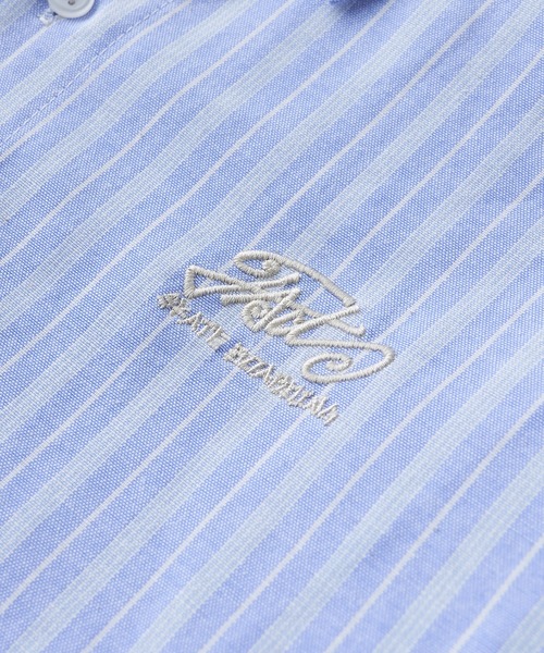 WHO'S WHO gallery（フーズフーギャラリー）の「COOPER FACTドミノストライプビッグシャツ（シャツ/ブラウス・レディース・ホワイト/ピンク/サックスブルー・FREE）」の8枚目の写真