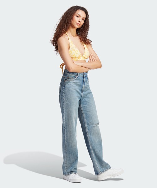 adidas(アディダス)の「総柄プリント ブラレット / ブラレット / アディダスオリジナルス adidas Originals(キャミソール・レディース・ベージュ/ピンク・SMALL/LARGE/X-LARGE/MEDIUM/X-SMALL/XX-LARGE)」の4枚目の写真