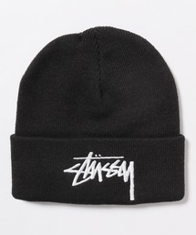 STUSSY | STUSSY/ステューシー BIG STOCK CUFF BEANIE ビーニー ワッチ ワンポイント ロゴ 刺繍(ニットキャップ/ビーニー)