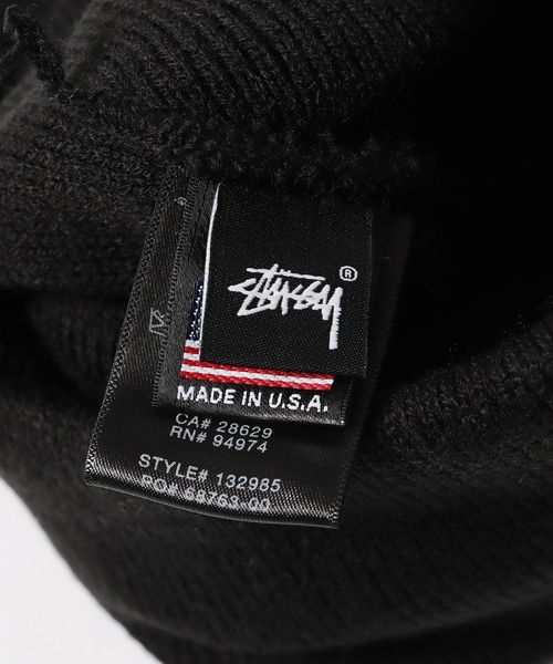 STUSSY（ステューシー）の「STUSSY/ステューシー BIG STOCK CUFF BEANIE ビーニー ワッチ ワンポイント ロゴ 刺繍（ニットキャップ/ビーニー・メンズ・ブラウン/ネイビー/ブラック×レッド/オレンジ/パープル/ブラック×ホワイト/レッド/マスタード・ONE SIZE）」の14枚目の写真