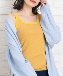 sabstreet my standard（サブストリートマイスタンダード）の「フライスリブボーダータンクトップ（Tシャツ/カットソー）」