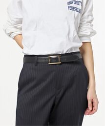 *【ATELIER AMBOISE/アトリエ アンボワーズ】plate buckle belt (GOLD)
