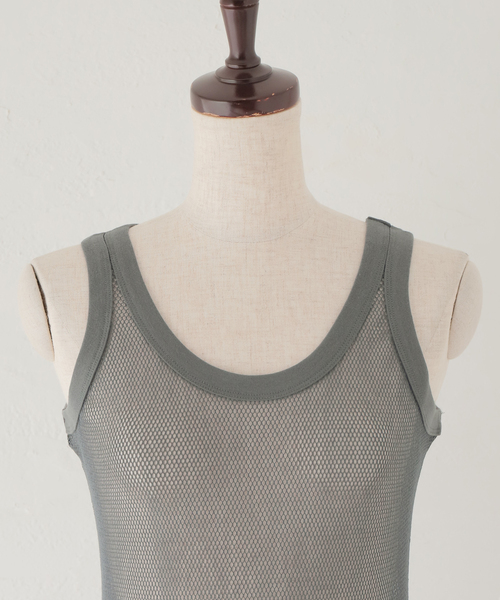 【INSCRIRE /アンスクリア】 Mesh Tank：タンクトップ INSCRIRE（アンスクリア）の「【INSCRIRE /アンスクリア】 Mesh