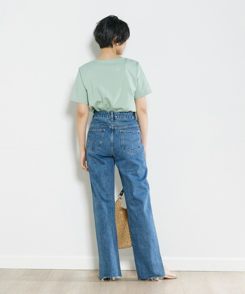 INED CLARO（イネドクラロ）の「パールTシャツ（Tシャツ/カットソー・レディース・ブラック/ライトグリーン・フリー）」の11枚目の写真