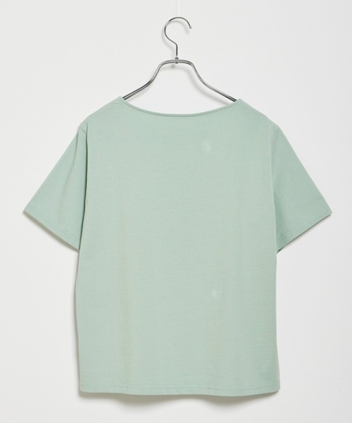 INED CLARO（イネドクラロ）の「パールTシャツ（Tシャツ/カットソー・レディース・ブラック/ライトグリーン・フリー）」の10枚目の写真