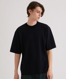 ミラノリブストレッチニットTシャツ