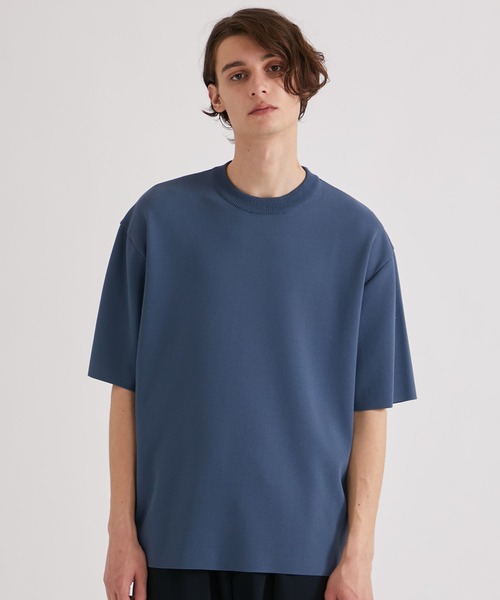 ミラノリブストレッチニットTシャツ（Tシャツ/カットソー