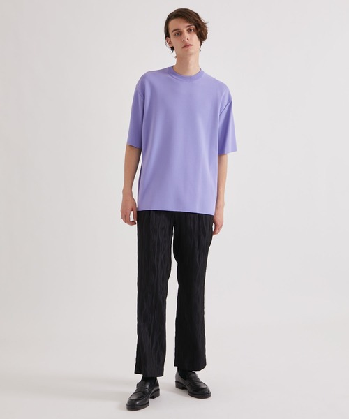 ミラノリブストレッチニットTシャツ（Tシャツ/カットソー