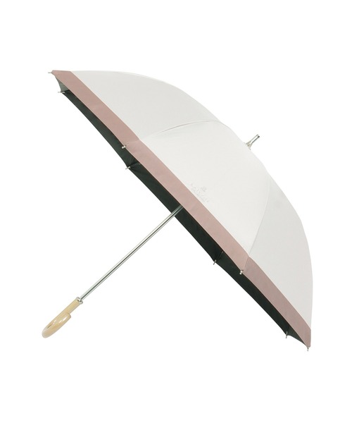 遮光100% 遮熱 晴雨兼用日傘 長傘 グログランリボン（長傘）｜LANVIN