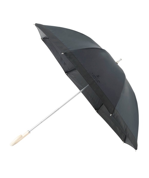 LANVIN collection（ランバン コレクション）の「遮光100% 遮熱 晴雨兼用日傘 長傘 グログランリボン（長傘・レディース・ブラック/キャメル/ベージュ/ダークブルー/グレー/ピンクベージュ/ブラック×ベージュ・FREE）」の18枚目の写真