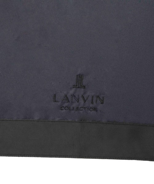 LANVIN collection（ランバン コレクション）の「遮光100% 遮熱 晴雨兼用日傘 長傘 グログランリボン（長傘・レディース・ブラック/キャメル/ベージュ/ダークブルー/グレー/ピンクベージュ/ブラック×ベージュ・FREE）」の15枚目の写真