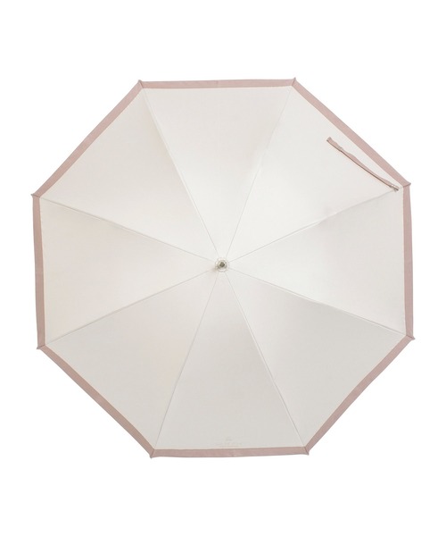 LANVIN collection（ランバン コレクション）の「遮光100% 遮熱 晴雨兼用日傘 長傘 グログランリボン（長傘・レディース・ブラック/キャメル/ベージュ/ダークブルー/グレー/ピンクベージュ/ブラック×ベージュ・FREE）」の22枚目の写真