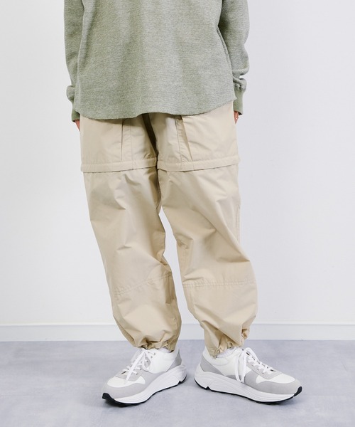 KIIT(キート)の「KIIT キート / WILD THINGS×KIIT CONVERTIBLE TECH PANTS ワイルドシングス×キート 2WAYコンバーティブルテックパンツ イージーパンツ / KIP-P97-601(カーゴパンツ・メンズ・ブラック/ライトベージュ/ブルーグリーン・2/3/1)」の16枚目の写真