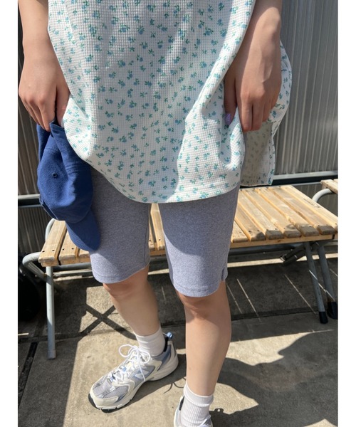 WC(ダブル シー)の「ストレッチハーフレギンス(レギンス/スパッツ・レディース・ブラック/グレー/ピンク/ブルー・FREE)」の12枚目の写真