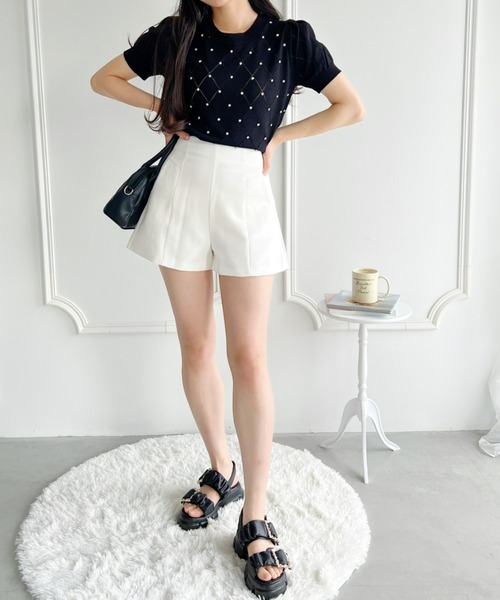 Loueme（ルエム）の「ジュエルビジュートップス（Tシャツ/カットソー・レディース・ミント/アイボリー/ブラック・FREE）」の13枚目の写真