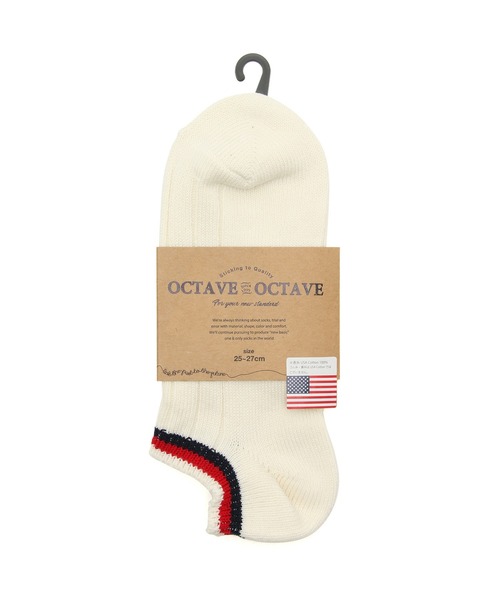 JUNRED(ジュンレッド)の「Aリブ履き口ラインソックス(ソックス/靴下・メンズ・ネイビー/ホワイト/ブラック/グレー・FREE)」の8枚目の写真