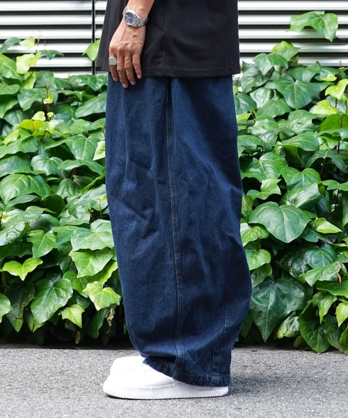 デニム・ジーパン Swing Balloon Fit Denim Indigo atelier SOMETHING/アトリエサムシング TLEB BALLOON DENIM