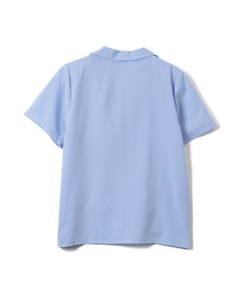 Miniministore(ミニミニストア)の「ベーシック開襟 カラーシャツ(シャツ/ブラウス・レディース・ブラック/ライトブルー/ホワイト/サーモンピンク/イエロー・FREE)」の17枚目の写真