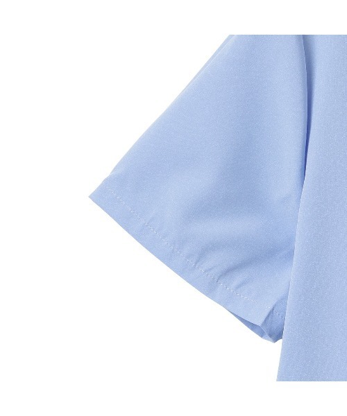 Miniministore(ミニミニストア)の「ベーシック開襟 カラーシャツ(シャツ/ブラウス・レディース・ブラック/ライトブルー/ホワイト/サーモンピンク/イエロー・FREE)」の19枚目の写真
