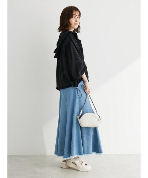 Green　Parks（グリーンパークス）の「・ELENCARE　DUE　シアーマウンテンパーカー（その他アウター・レディース・ブラック/オフホワイト/グリーン・FREE）」の6枚目の写真