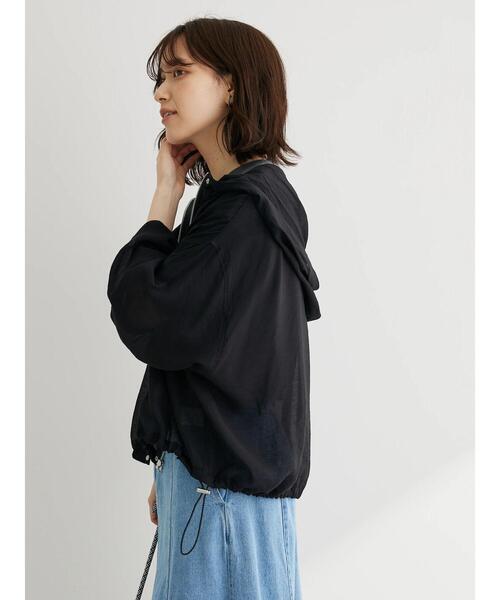 Green　Parks（グリーンパークス）の「・ELENCARE　DUE　シアーマウンテンパーカー（その他アウター・レディース・ブラック/オフホワイト/グリーン・FREE）」の9枚目の写真