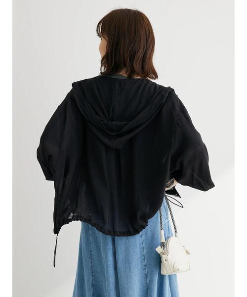 Green　Parks（グリーンパークス）の「・ELENCARE　DUE　シアーマウンテンパーカー（その他アウター・レディース・ブラック/オフホワイト/グリーン・FREE）」の10枚目の写真