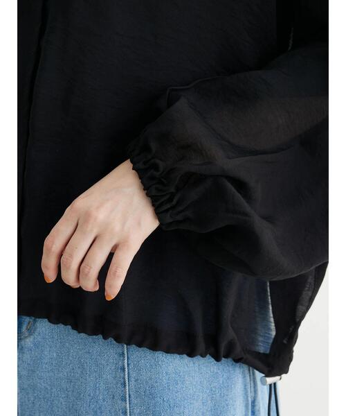 Green　Parks（グリーンパークス）の「・ELENCARE　DUE　シアーマウンテンパーカー（その他アウター・レディース・ブラック/オフホワイト/グリーン・FREE）」の13枚目の写真