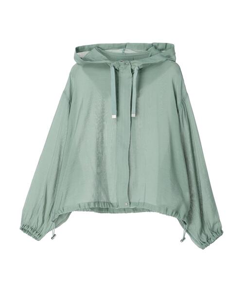 Green　Parks（グリーンパークス）の「・ELENCARE　DUE　シアーマウンテンパーカー（その他アウター・レディース・ブラック/オフホワイト/グリーン・FREE）」の20枚目の写真