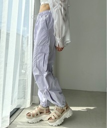 OLIVE des OLIVE | 裾スリットリボンカーゴパンツ(カーゴパンツ)