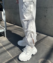 OLIVE des OLIVE | 裾スリットリボンカーゴパンツ　1031020070(カーゴパンツ)