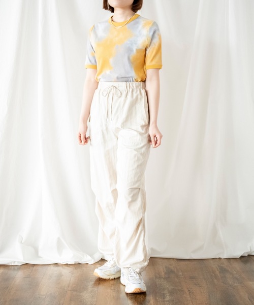 COMMRE(コムル)の「アソート柄 コンパクト半袖Tシャツ(Tシャツ/カットソー・レディース・ブルー/イエロー/ライトイエロー・FREE)」の13枚目の写真