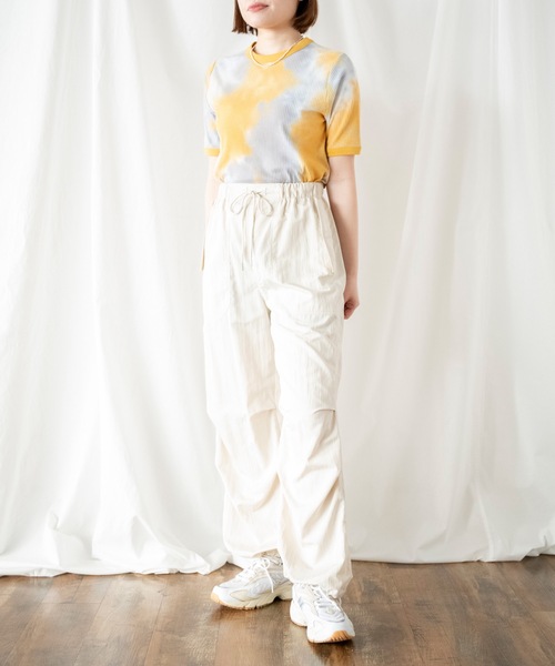 COMMRE(コムル)の「アソート柄 コンパクト半袖Tシャツ(Tシャツ/カットソー・レディース・ブルー/イエロー/ライトイエロー・FREE)」の14枚目の写真