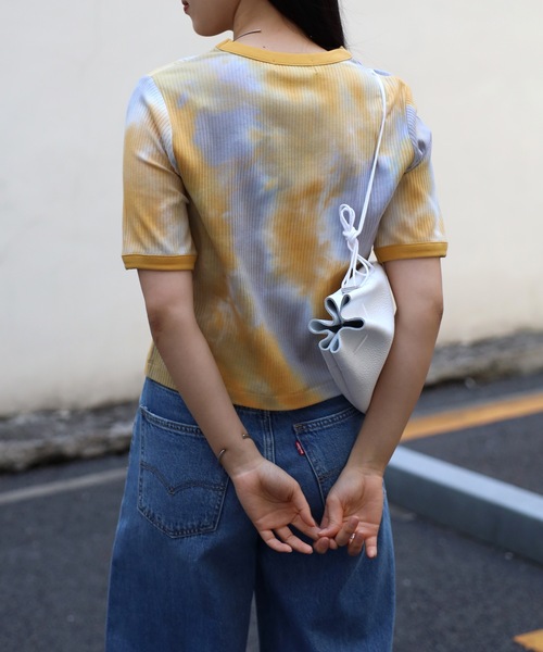 COMMRE(コムル)の「アソート柄 コンパクト半袖Tシャツ(Tシャツ/カットソー・レディース・ブルー/イエロー/ライトイエロー・FREE)」の22枚目の写真