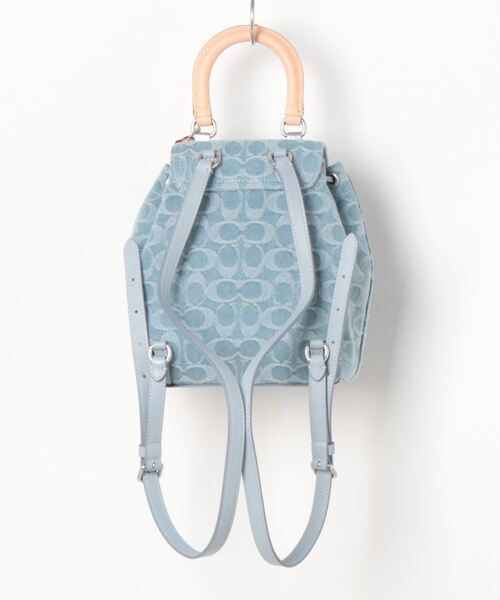 shirley【新品】COACH バックパック 21・シグネチャー デニム COACH（コーチ）の「リア バックパック 21・シグネチャー デニム