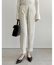 Re:EDIT | [2023 SUMMER COLLECTION][低身長/高身長サイズ有]ウエストフリルタックテーパードパンツ(その他パンツ)